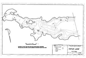Contour map for TATUK LAKE, British Columbia