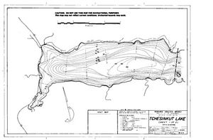 Contour map for TCHESINKUT LAKE, British Columbia