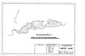 Contour map for WATCH LAKE, British Columbia