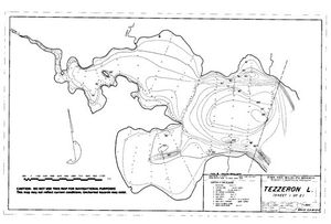 Contour map for TEZZERON LAKE, British Columbia