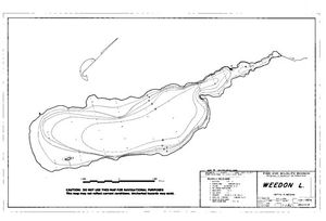 Contour map for WEEDON LAKE, British Columbia