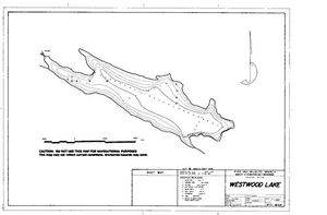 Contour map for WESTWOOD LAKE, British Columbia