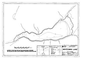 Contour map for WHITESWAN LAKE, British Columbia