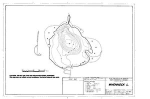 Contour map for WHONNOCK LAKE, British Columbia
