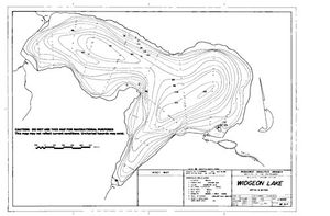 Contour map for WIDGEON LAKE, British Columbia
