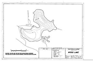 Contour map for WOOD LAKE, British Columbia