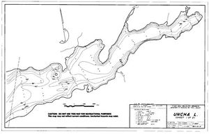 Contour map for UNCHA LAKE, British Columbia
