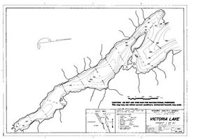 Contour map for VICTORIA LAKE, British Columbia