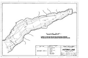 Contour map for VICTORIA LAKE, British Columbia
