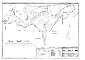 Contour map for WALLOPER LAKE, British Columbia