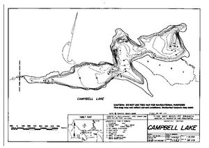 Contour map for CAMPBELL LAKE, British Columbia