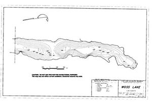 Contour map for WOSS LAKE, British Columbia
