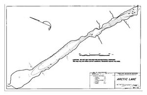Contour map for ARCTIC LAKE, British Columbia
