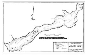 Contour map for ATLUCK LAKE, British Columbia