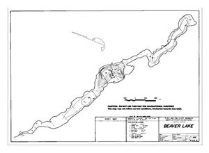 Contour map for BEAVER LAKE, British Columbia