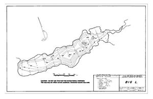 Contour map for BIG LAKE, British Columbia