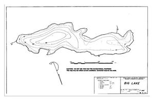Contour map for BIG LAKE, British Columbia