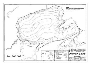 Contour map for BISHOP LAKE, British Columbia