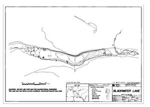 Contour map for BLACKWATER LAKE, British Columbia