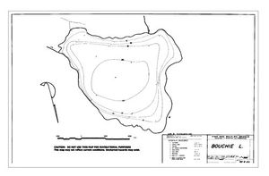 Contour map for BOUCHIE LAKE, British Columbia