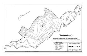 Contour map for BREWSTER LAKE, British Columbia