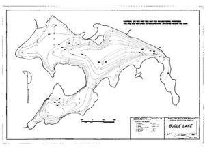 Contour map for BUGLE LAKE, British Columbia