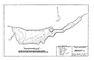 Contour map for Bulkley River, British Columbia