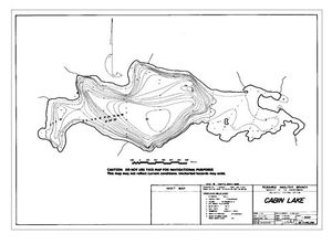 Contour map for CABIN LAKE, British Columbia