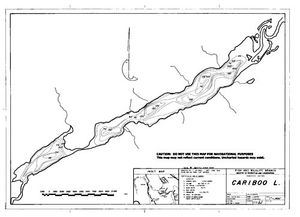 Contour map for CARIBOO LAKE, British Columbia