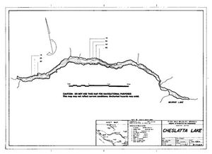Contour map for CHESLATTA LAKE, British Columbia