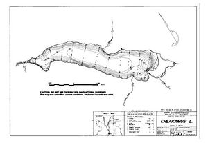 Contour map for CHEAKAMUS LAKE, British Columbia