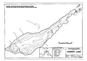 Contour map for CHIMNEY LAKE, British Columbia
