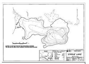 Contour map for CIRCLE LAKE, British Columbia