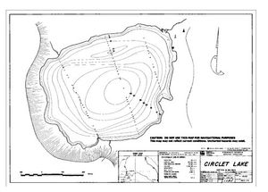 Contour map for CIRCLET LAKE, British Columbia
