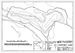 Contour map for COURTNEY LAKE, British Columbia