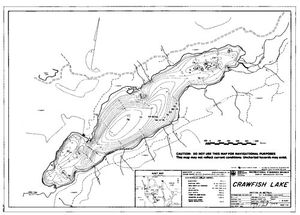 Contour map for CRAWFISH LAKE, British Columbia