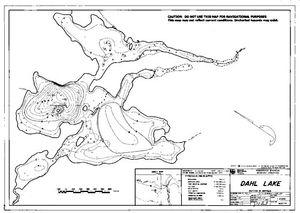 Contour map for DAHL LAKE, British Columbia