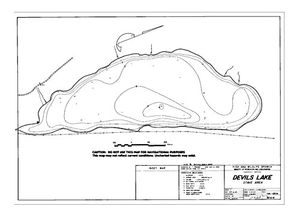 Contour map for DEVILS LAKE, British Columbia