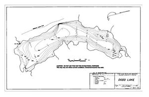Contour map for DODD LAKE, British Columbia