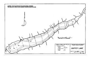 Contour map for DUFFEY LAKE, British Columbia
