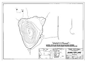 Contour map for DUNALTER LAKE, British Columbia