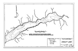 Contour map for EAGLET LAKE, British Columbia