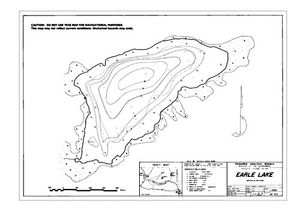 Contour map for EARLE LAKE, British Columbia