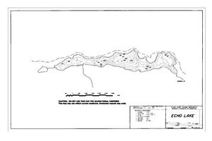 Contour map for ECHO LAKE, British Columbia