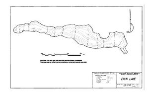 Contour map for ECHO LAKE, British Columbia