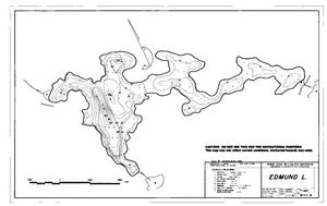 Contour map for EDMUND LAKE, British Columbia