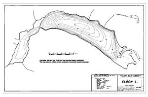 Contour map for ELBOW LAKE, British Columbia