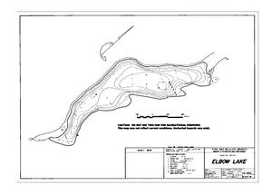 Contour map for ELBOW LAKE, British Columbia