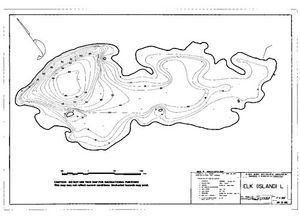 Contour map for ELK LAKE, British Columbia
