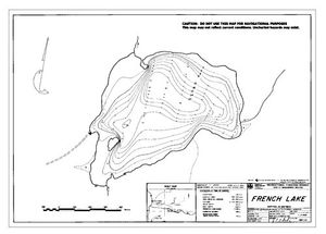 Contour map for FRENCH LAKE, British Columbia